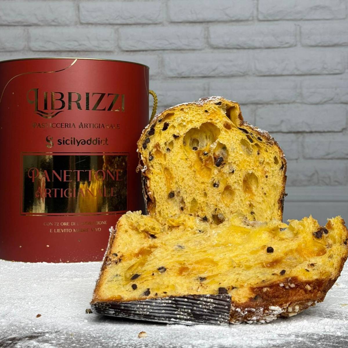 Panettone albicocche e cioccolato Linea Librizzi Deluxe 1kg