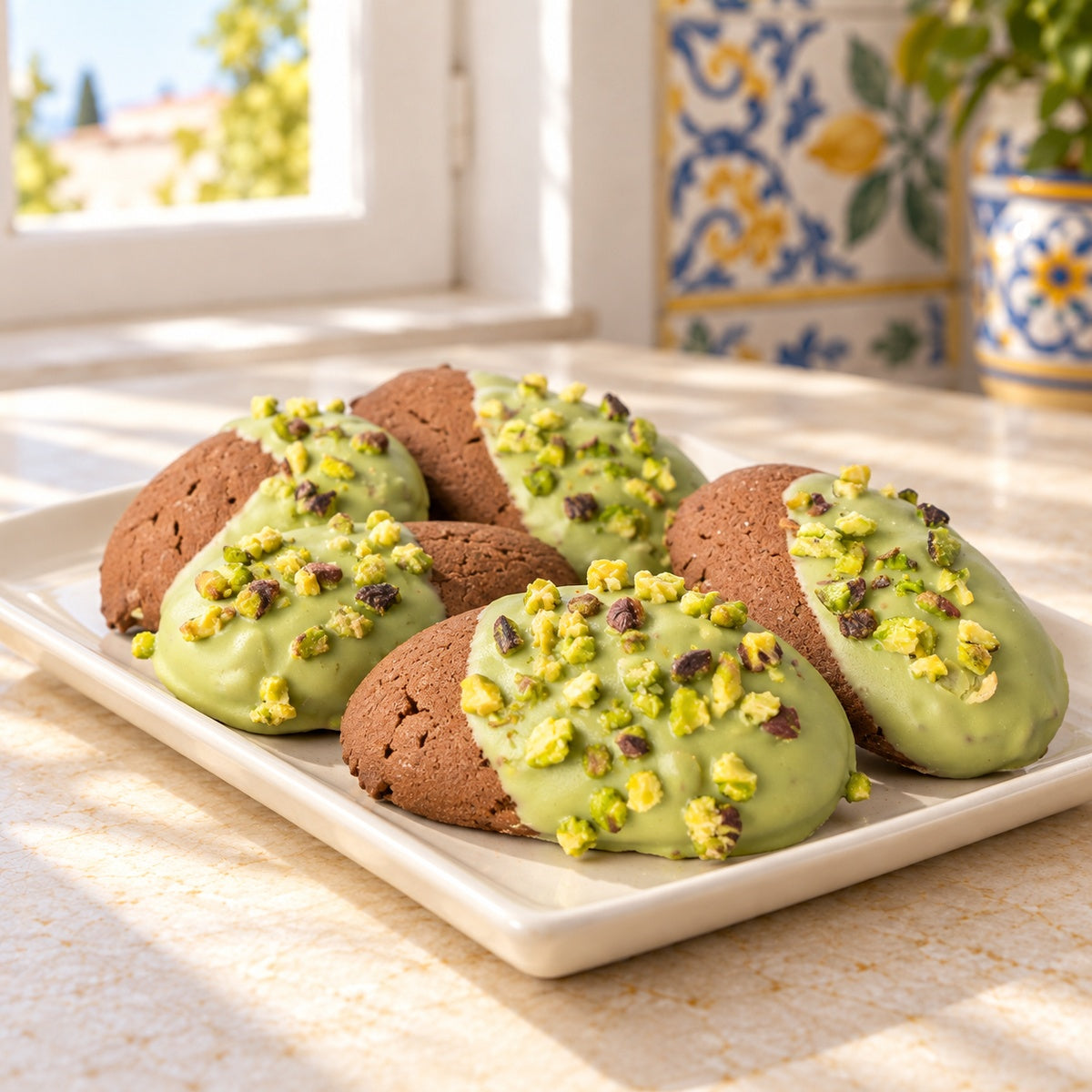 Biscottini al cioccolato e pistacchio Ciokopistacchio 250 g
