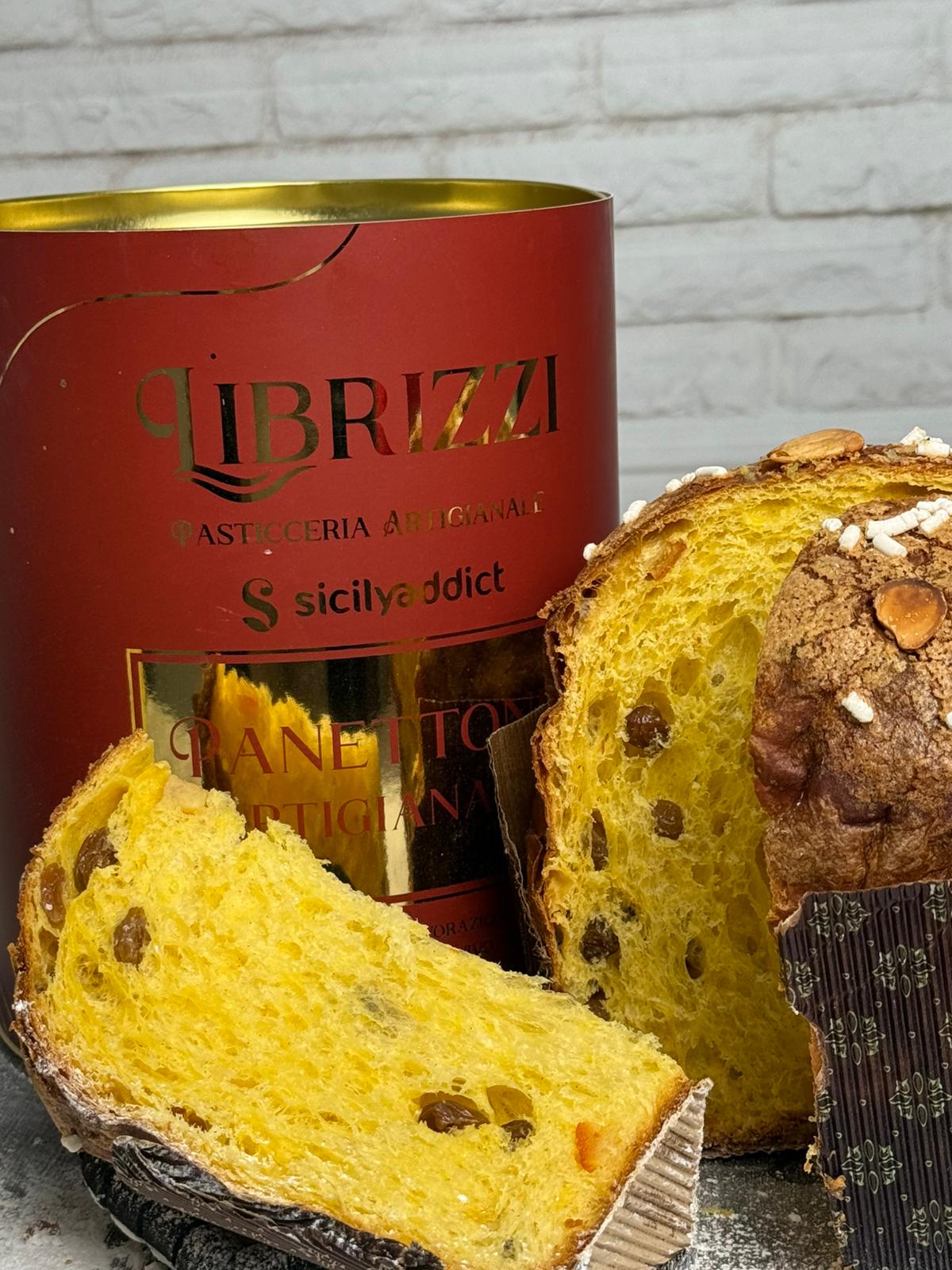 Panettone Tradizionale con uvetta e canditi Linea Librizzi Deluxe 1kg