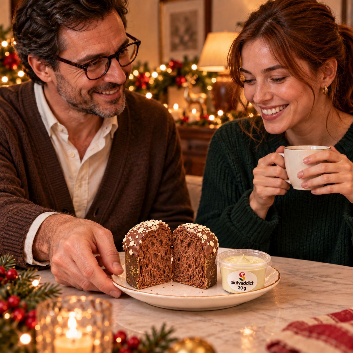 Panettoncino artigianale ai Tre Cioccolati