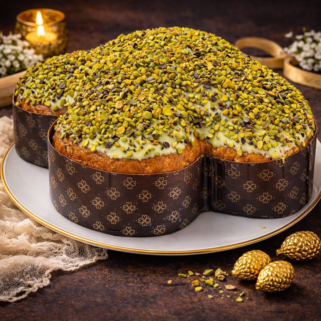 Colomba cioccolato e pistacchio artigianale Ciokopistacchio