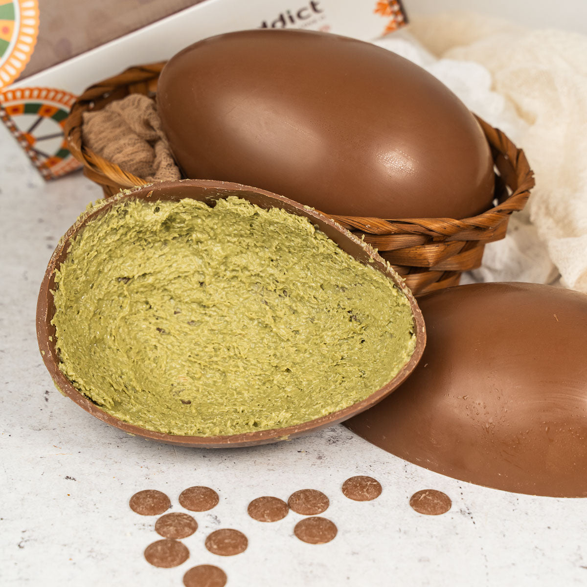 Uovo di Pasqua artigianale Dubai Chocolate 450 g