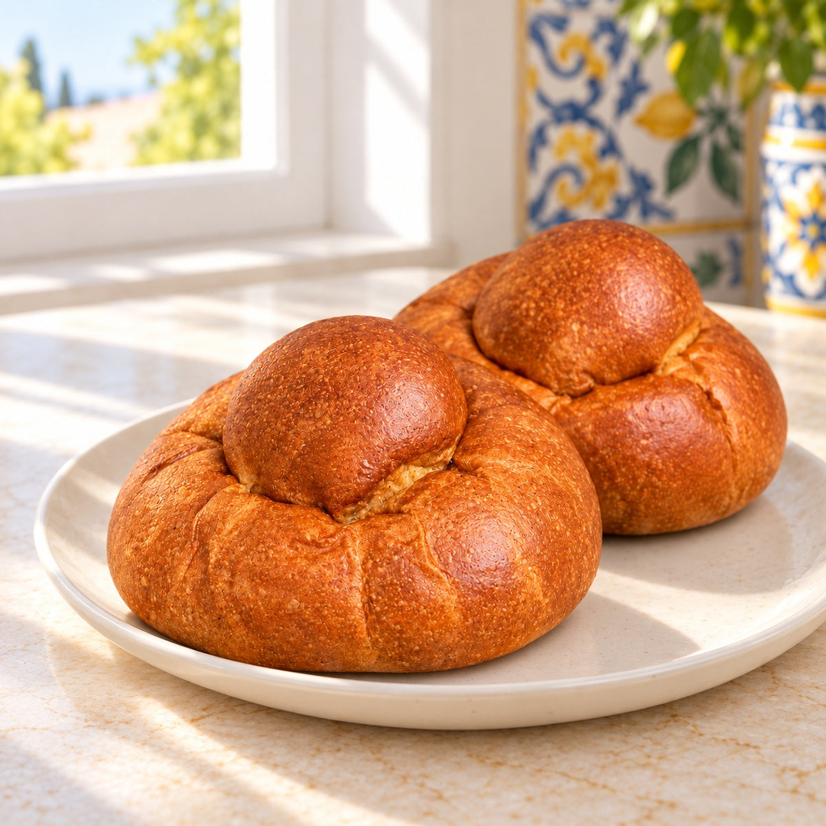 Brioche col tuppo siciliane a lunga conservazione