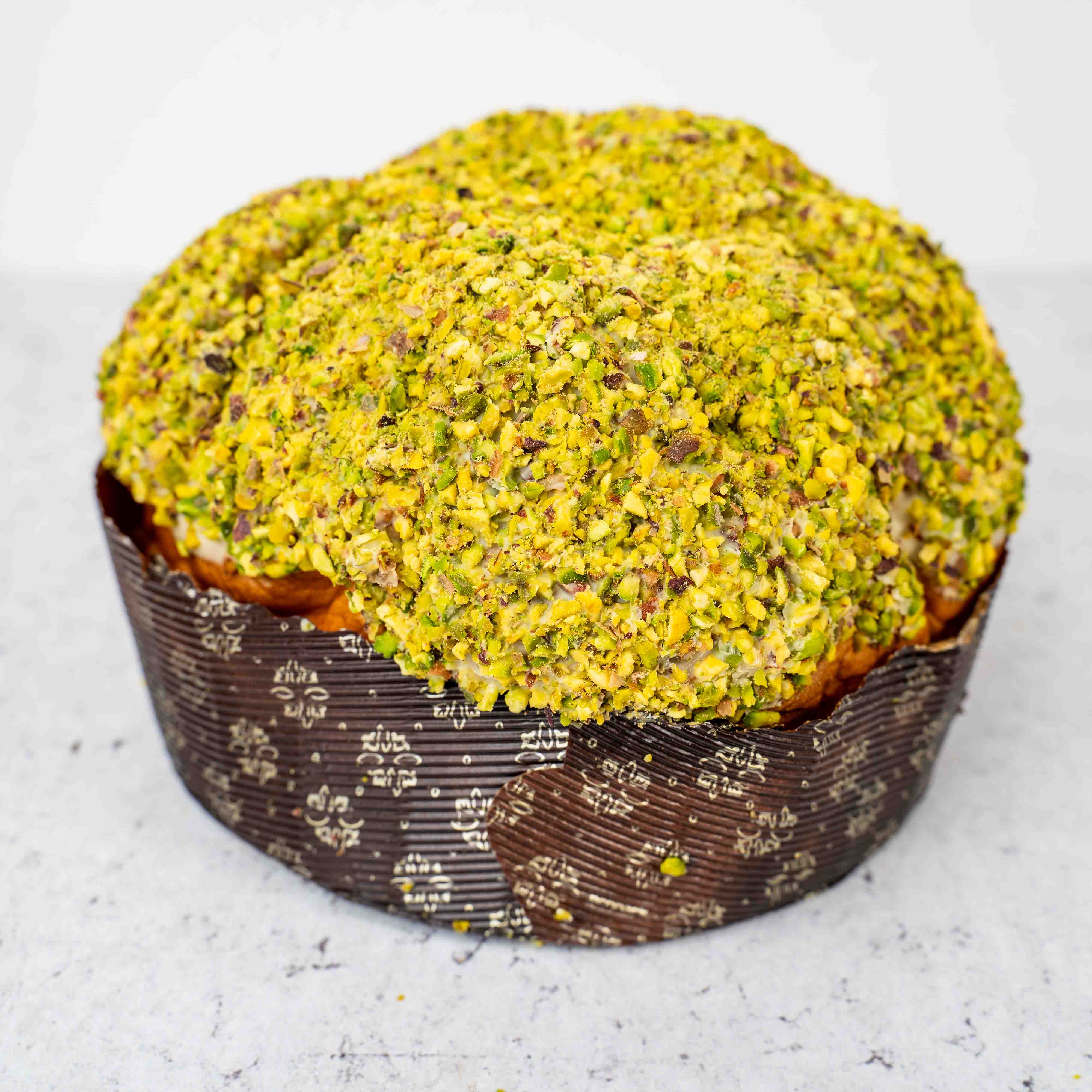 Panettone artigianale Il PISTACCHIOSO 1,3kg extrafarcito con 500g di pistacchio