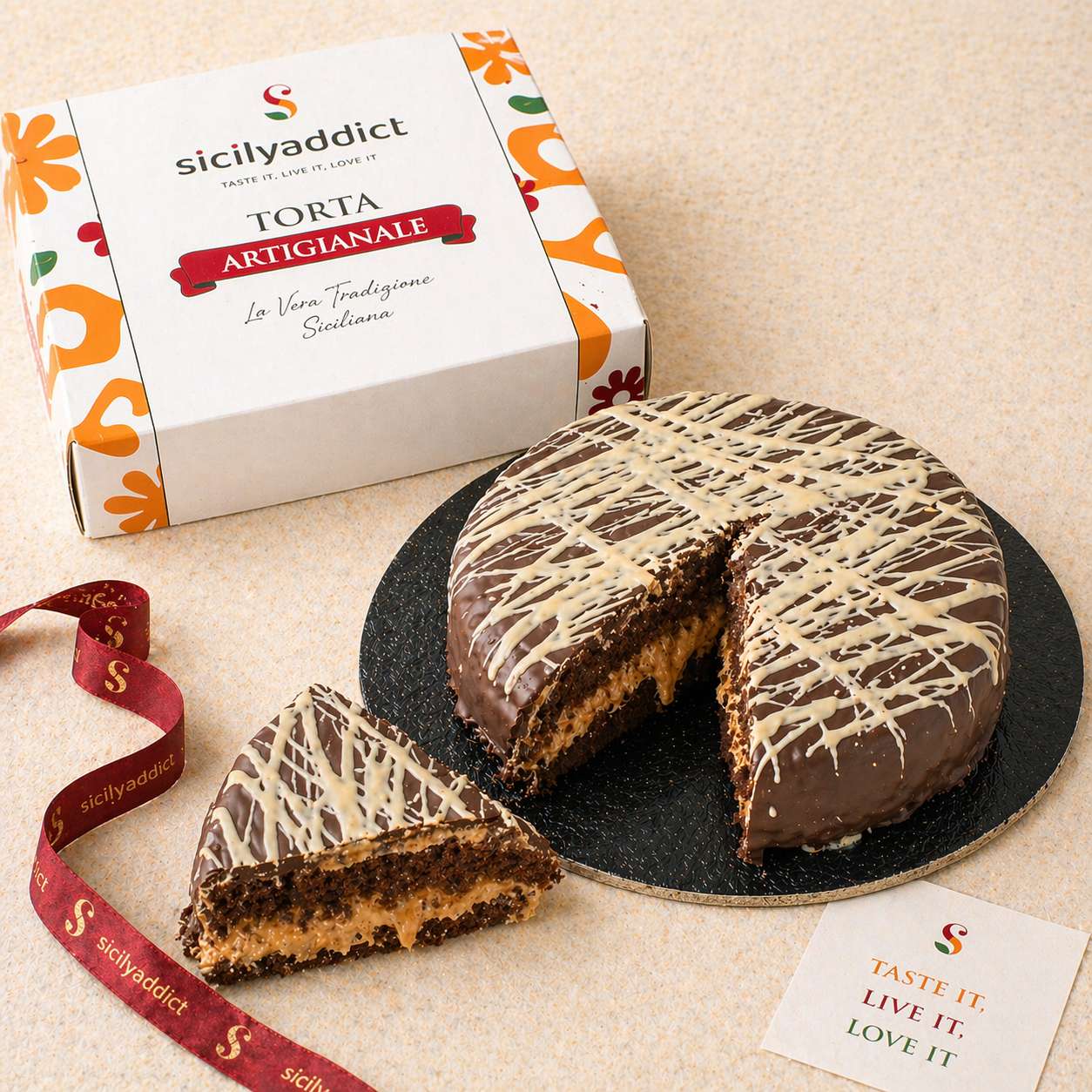 Torta con crema di nocciole Ciokobueno 600g