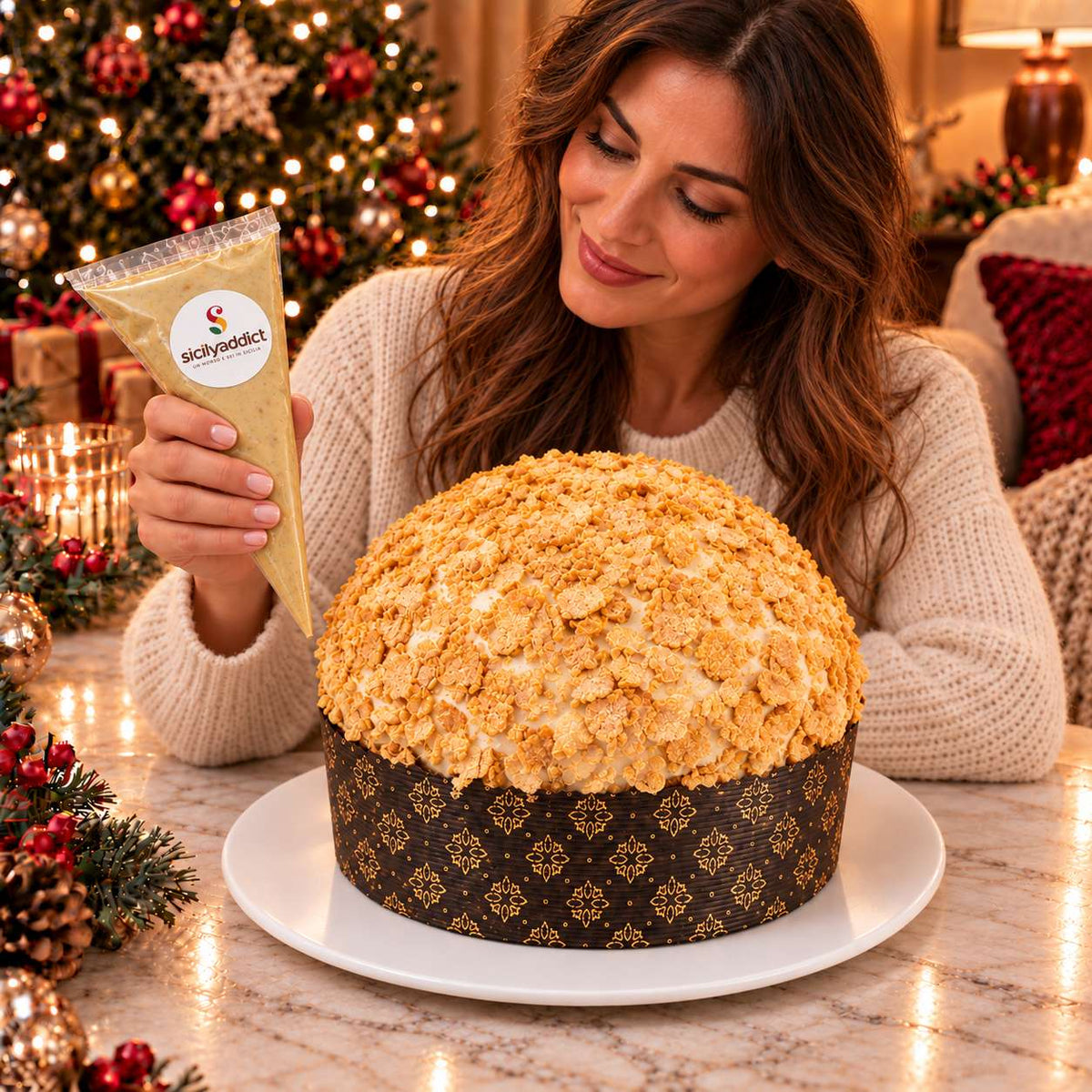 Panettone artigianale al cioccolato bianco e cereali ciokocereali
