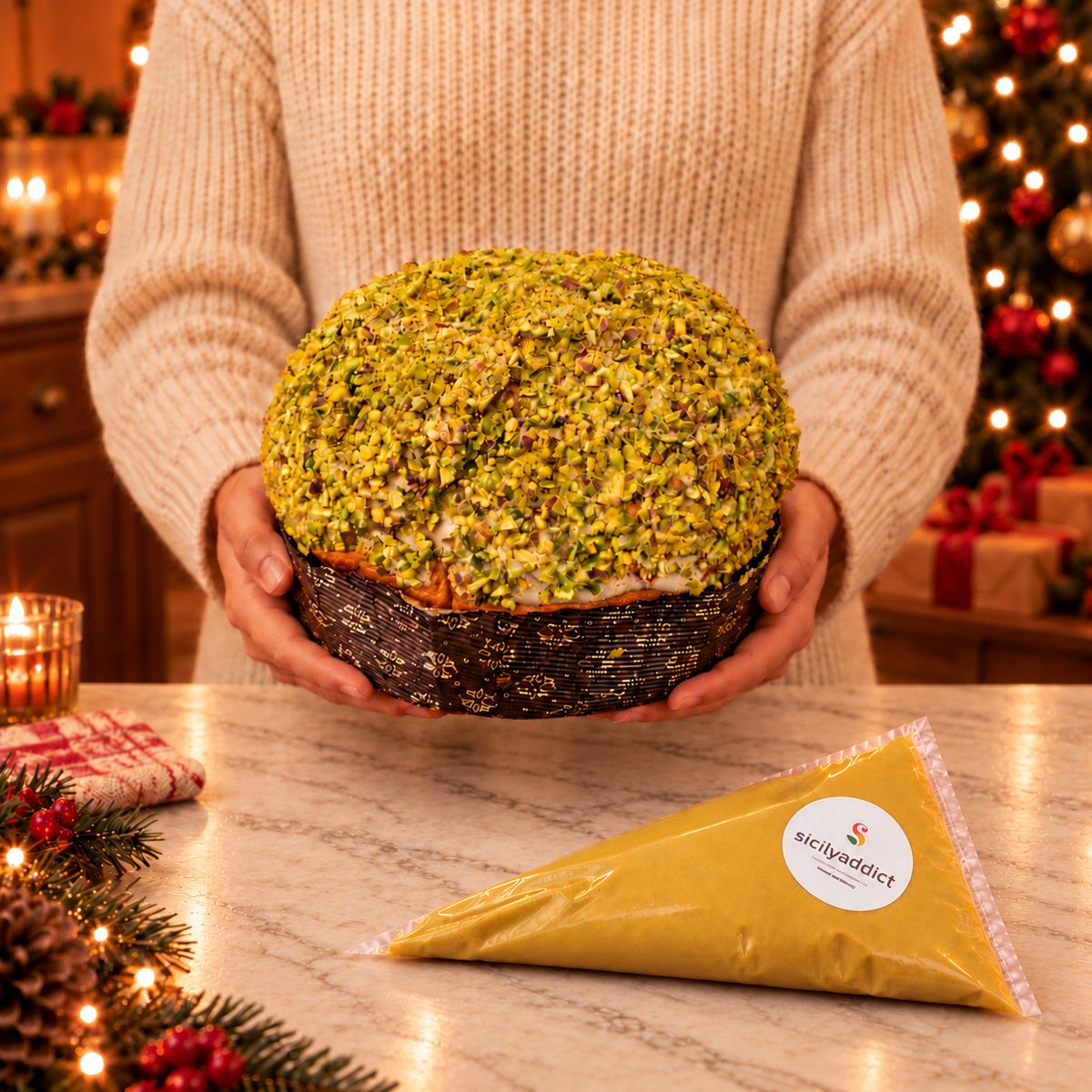 Panettone artigianale al Pistacchio