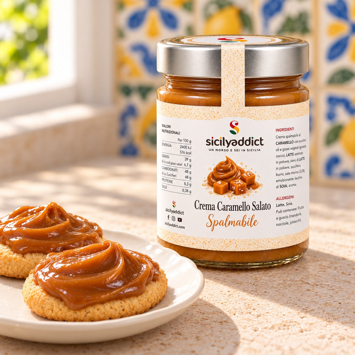 Crema spalmabile al caramello salato
