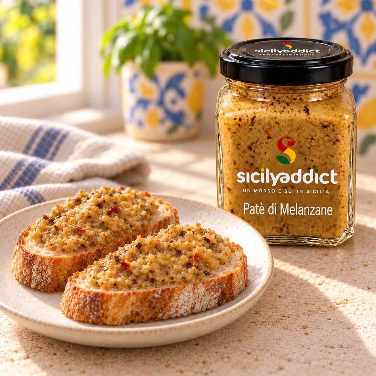 Patè di melanzane 180 g - SicilyAddict
