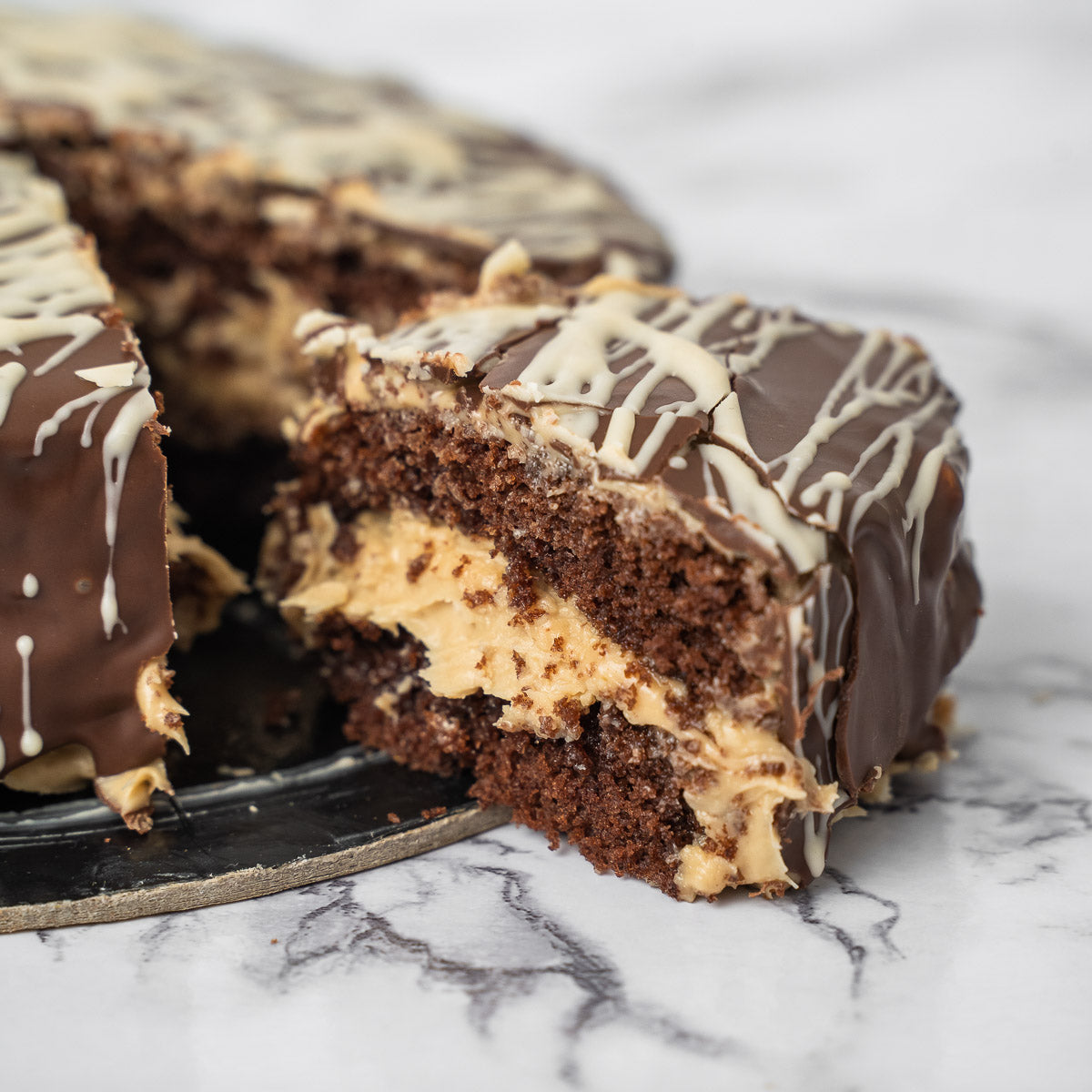 Torta con crema di nocciole Ciokobueno 600g