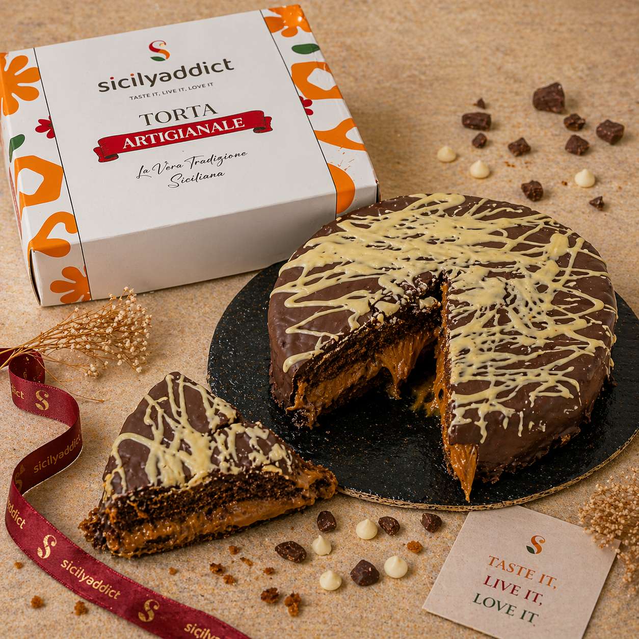 Torta al cioccolato e caramello salato Ciokocaramel 600g