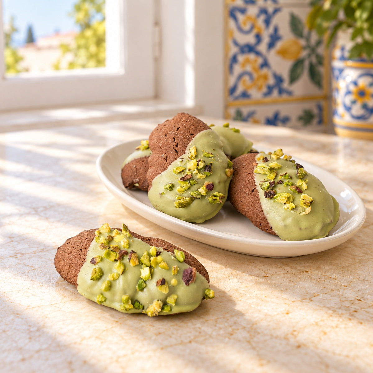 Biscottini al cioccolato e pistacchio Ciokopistacchio 250 g