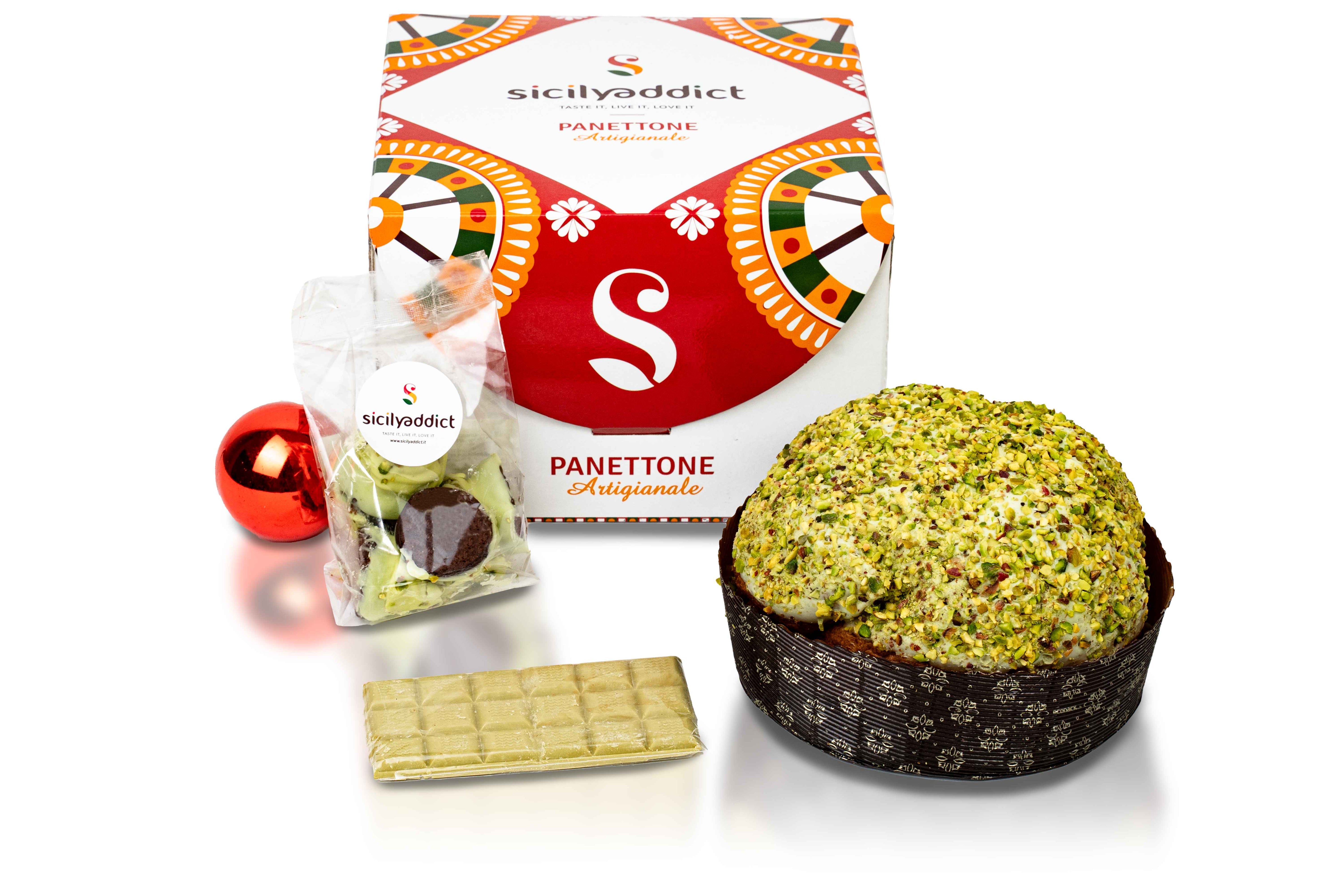 Cesta natalizia Pistacchiotta + confezione regalo