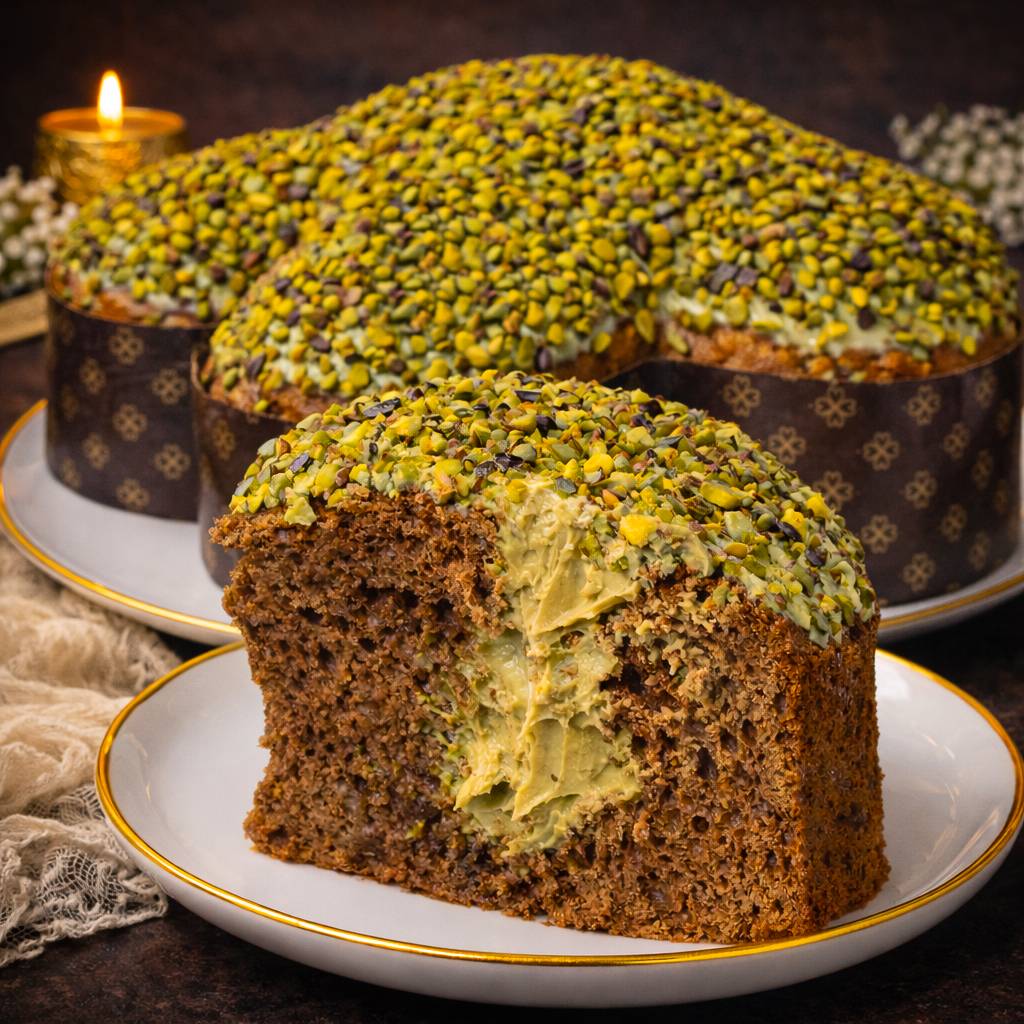 Colomba cioccolato e pistacchio artigianale Ciokopistacchio