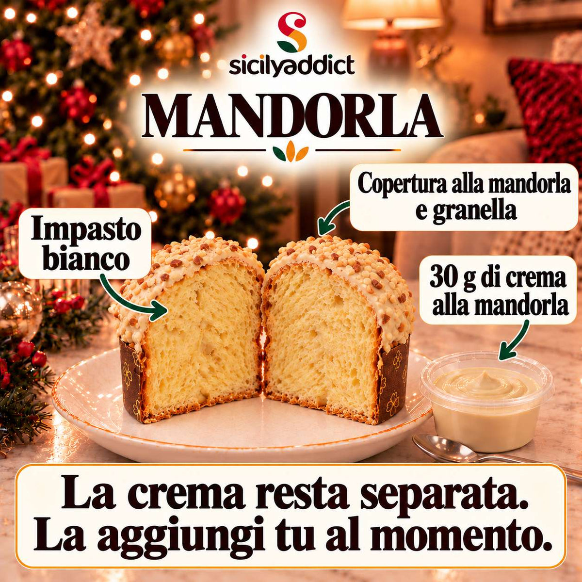 Panettoncino artigianale alla mandorla — Sicilyaddict