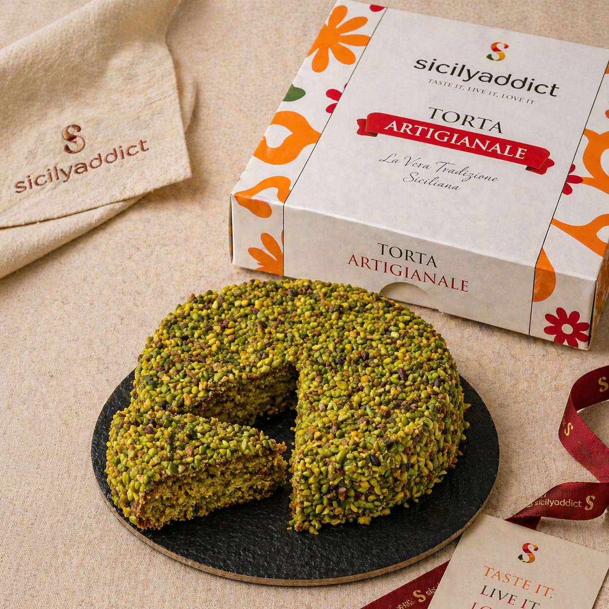 Torta al pistacchio 600g