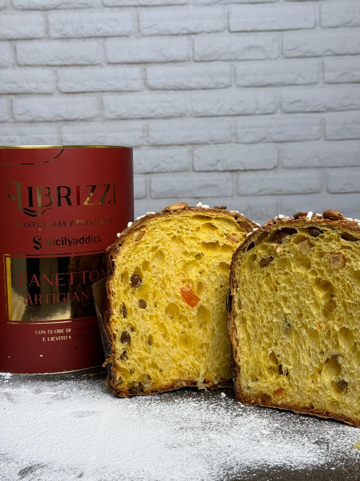 Panettone Tradizionale con uvetta e canditi Linea Librizzi Deluxe 1kg