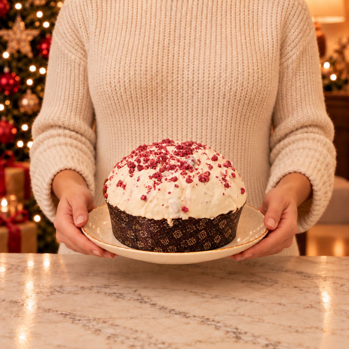 Panettone artigianale Frutti di Bosco e Cioccolato Bianco