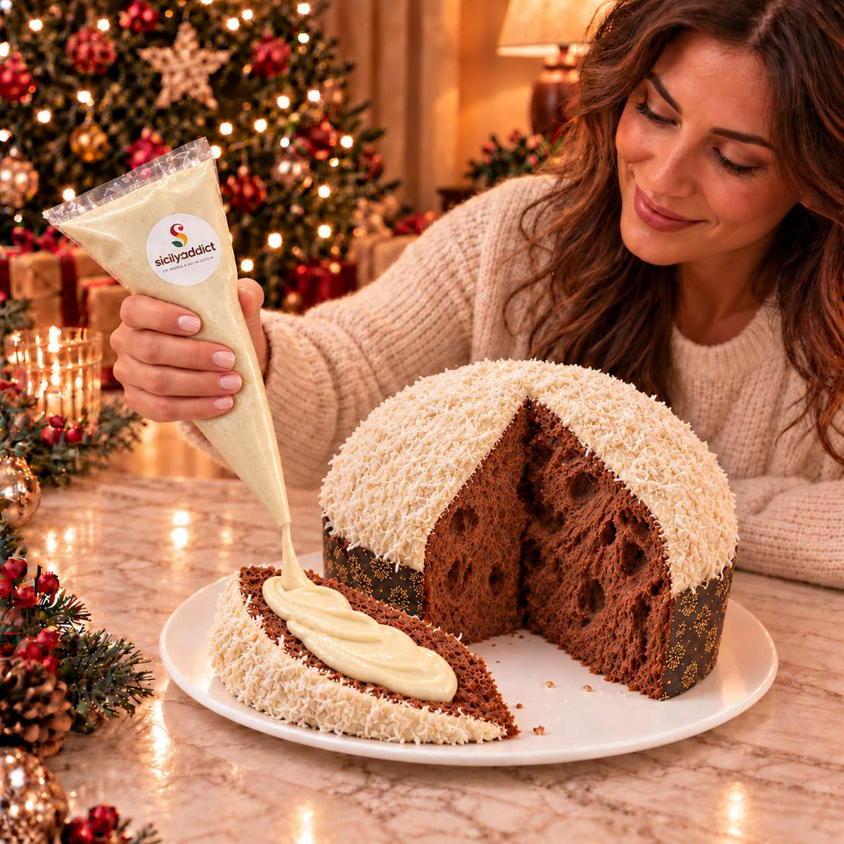 Panettone artigianale al cioccolato e Cocco Ciokococco