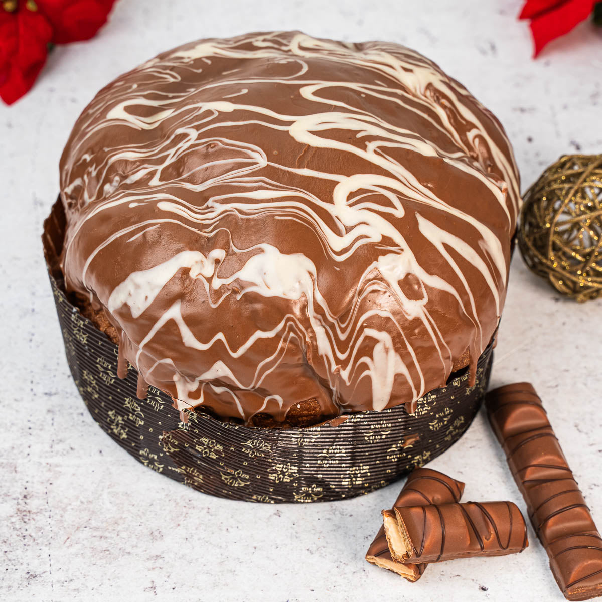 Panettone artigianale al cioccolato e nocciole ciokobueno
