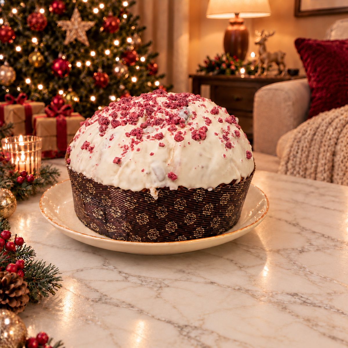 Panettone artigianale Frutti di Bosco e Cioccolato Bianco