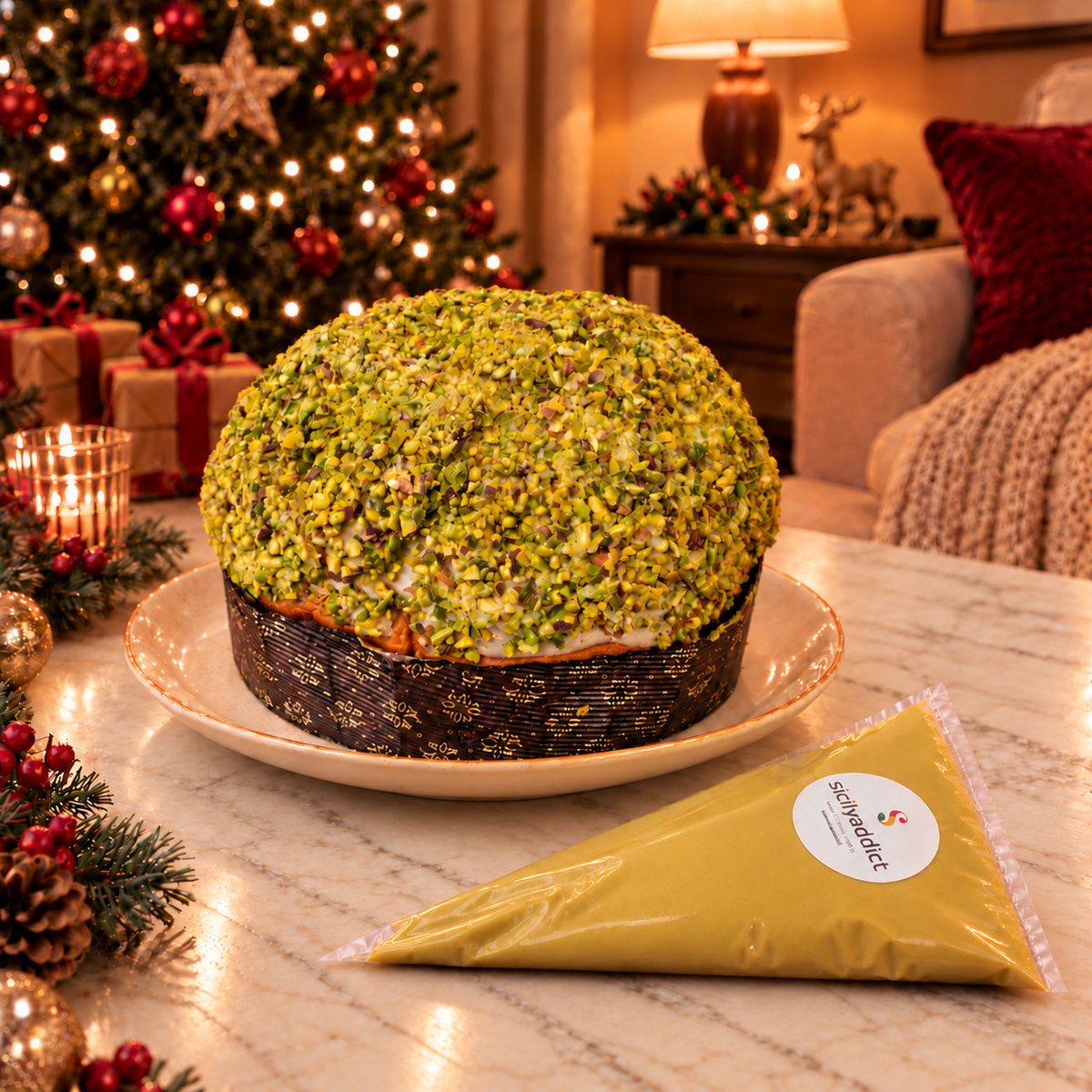 Panettone artigianale al Pistacchio