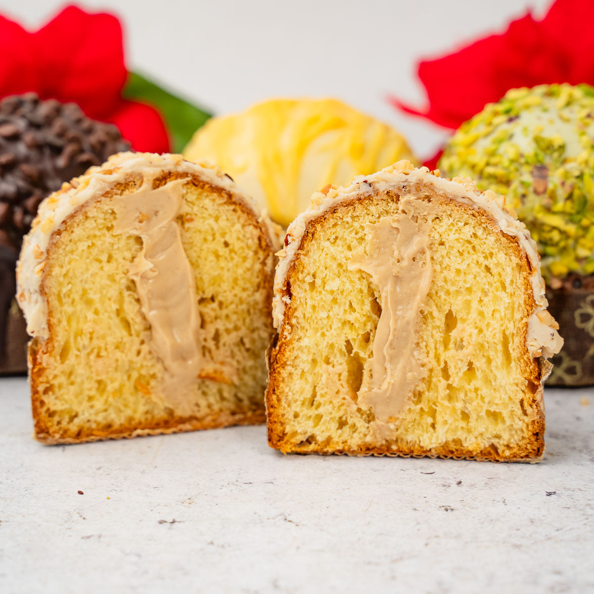 Panettoncino artigianale farcito alla nocciola 150g