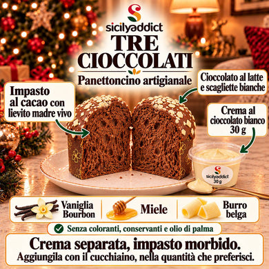 Panettoncino artigianale ai Tre Cioccolati — Sicilyaddict