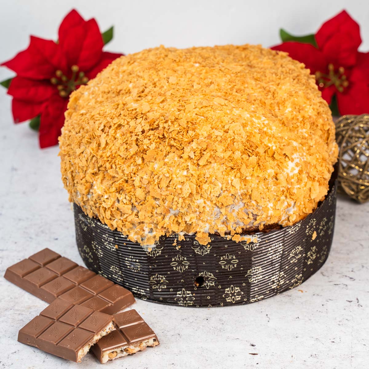 Panettone artigianale al cioccolato bianco e cereali ciokocereali