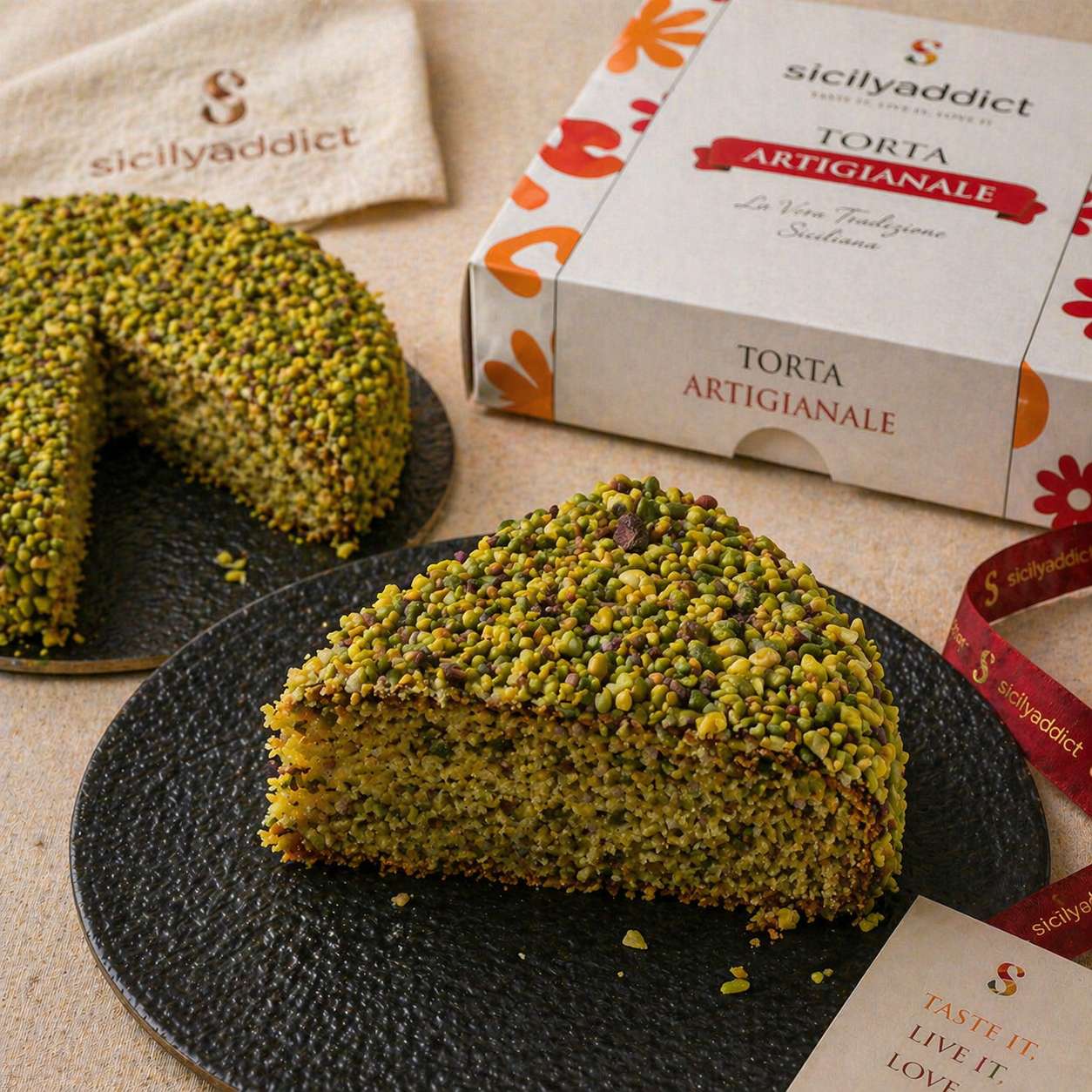 Torta al pistacchio 600g
