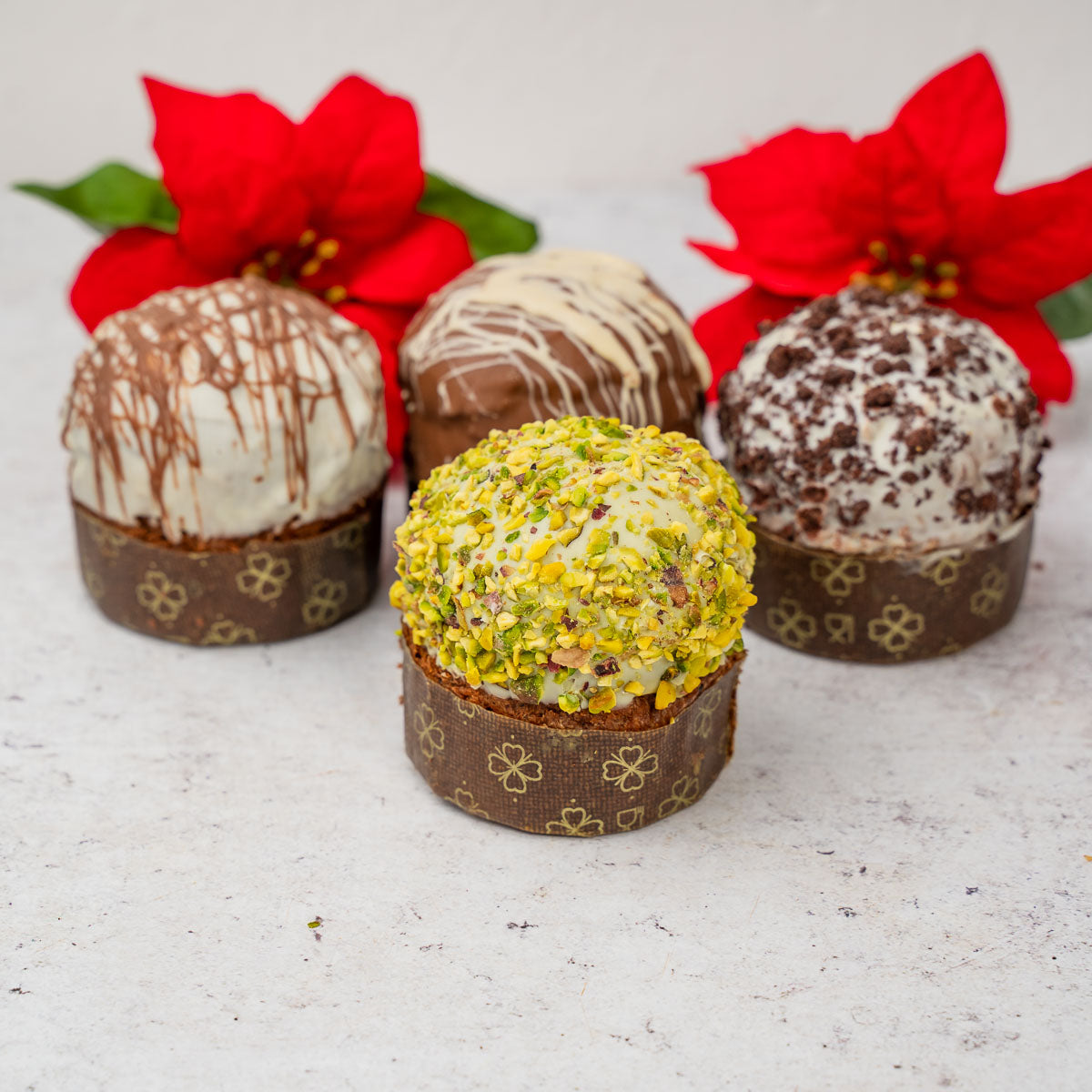 Panettoncino artigianale al cioccolato e pistacchio ciokopistacchio 150g