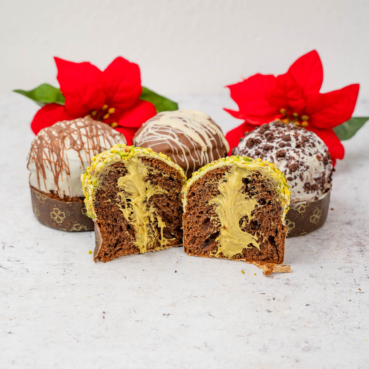 Panettoncino artigianale al cioccolato e pistacchio ciokopistacchio 150g