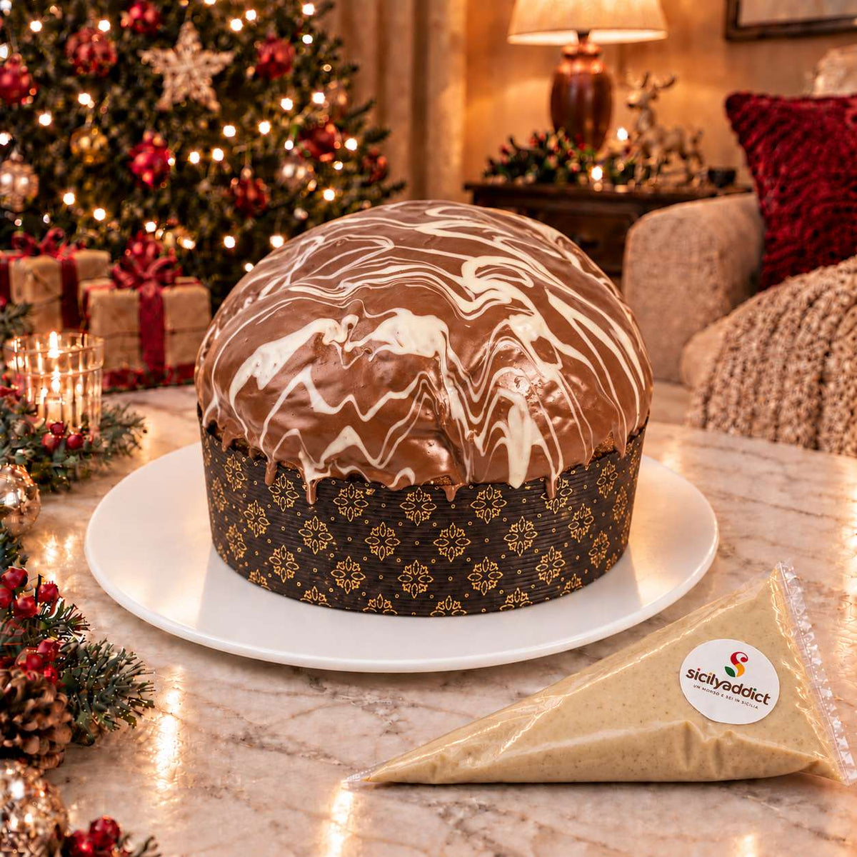 Panettone artigianale al cioccolato e nocciole Ciokonocciola