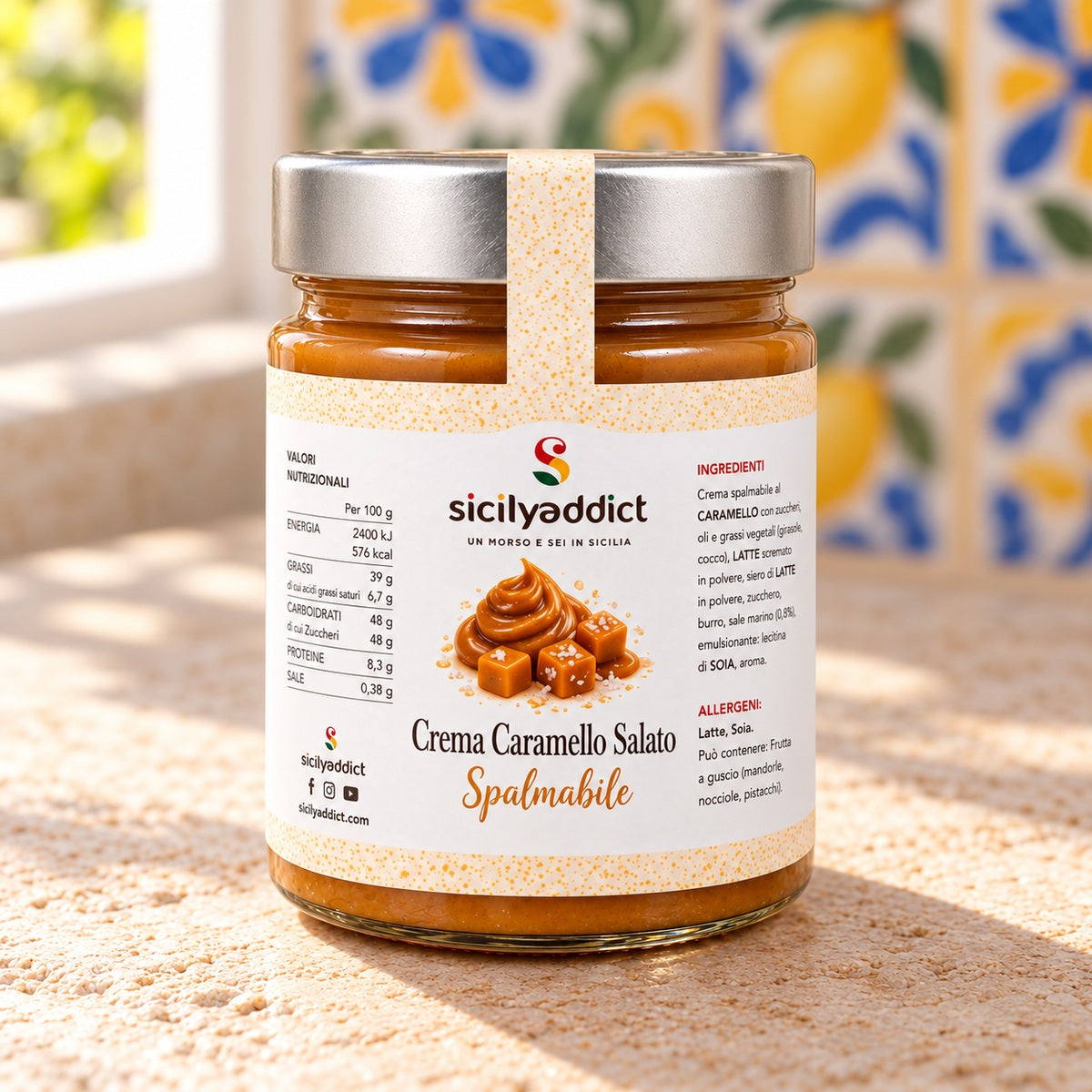 Crema spalmabile al caramello salato