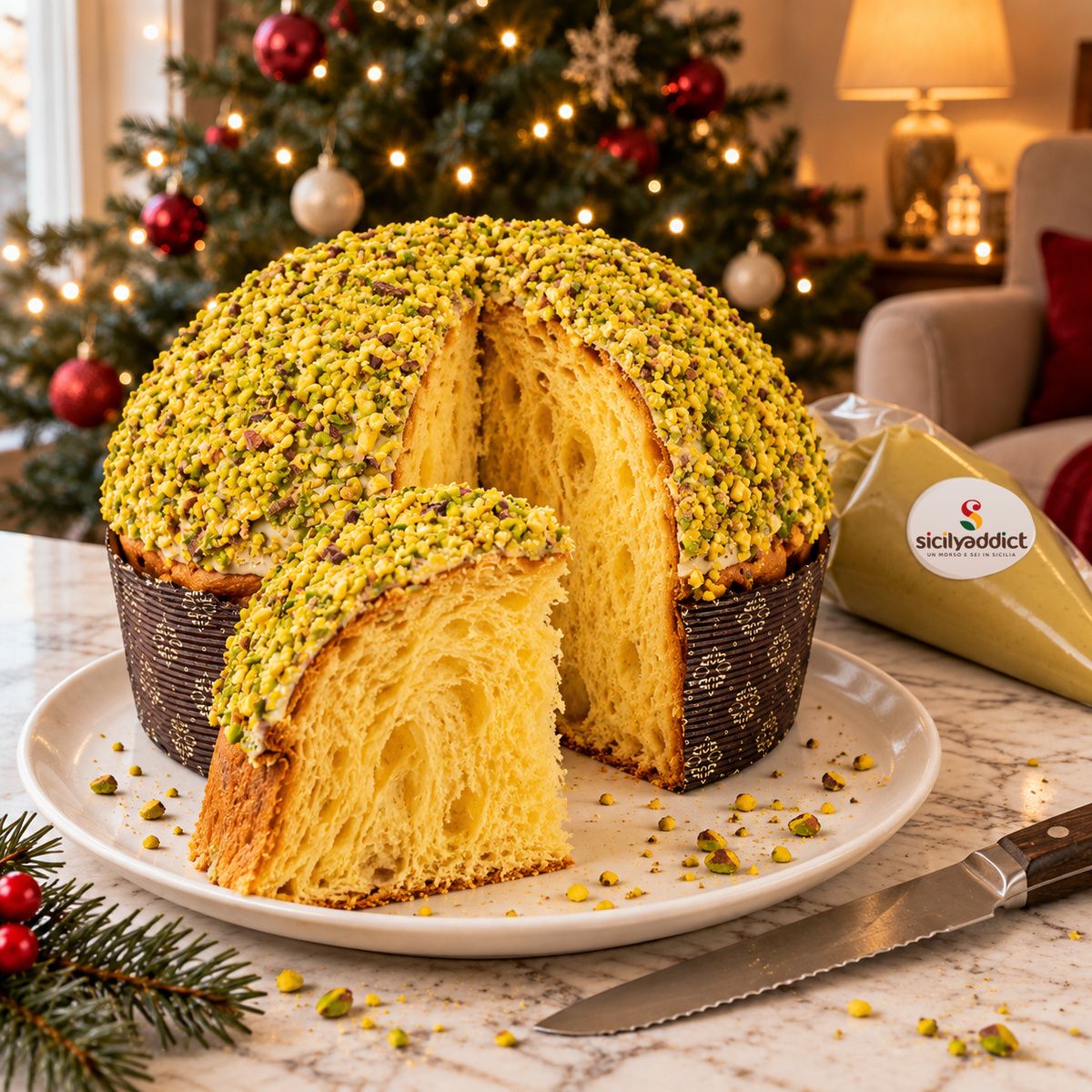 Panettone artigianale al Pistacchio