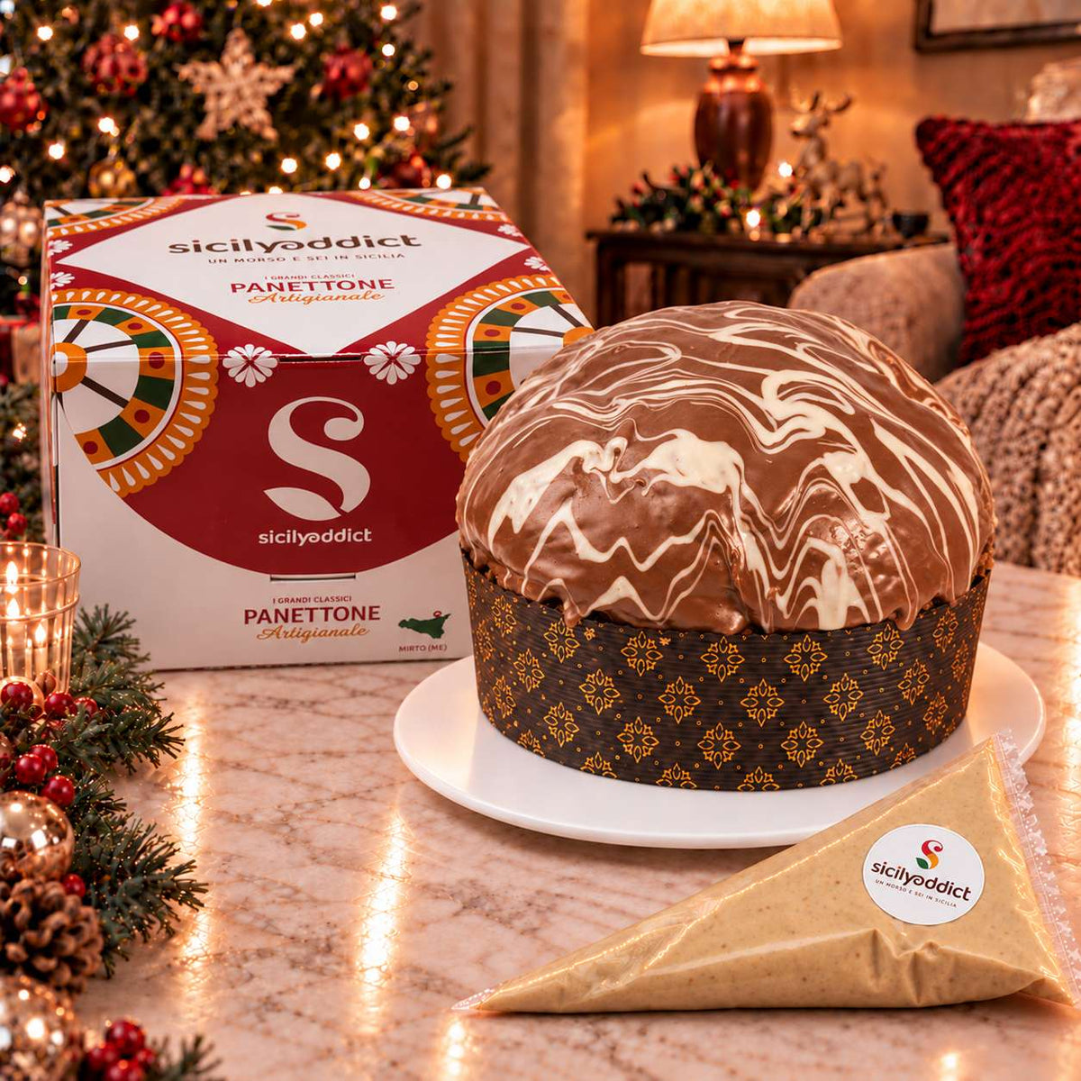 Panettone artigianale al cioccolato e nocciole Ciokonocciola