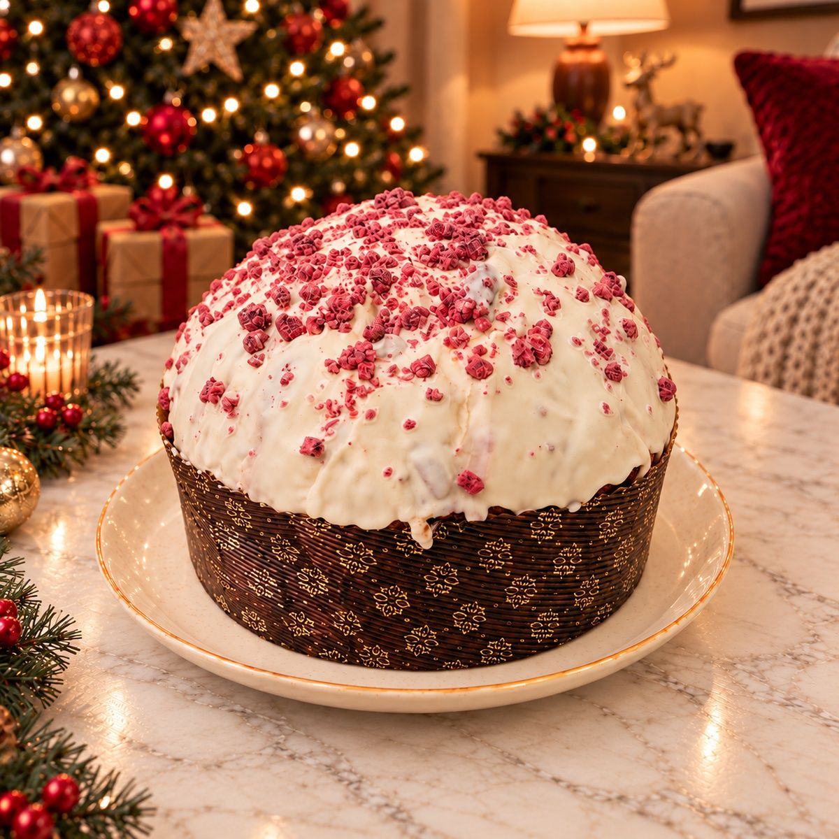 Panettone artigianale Frutti di Bosco e Cioccolato Bianco