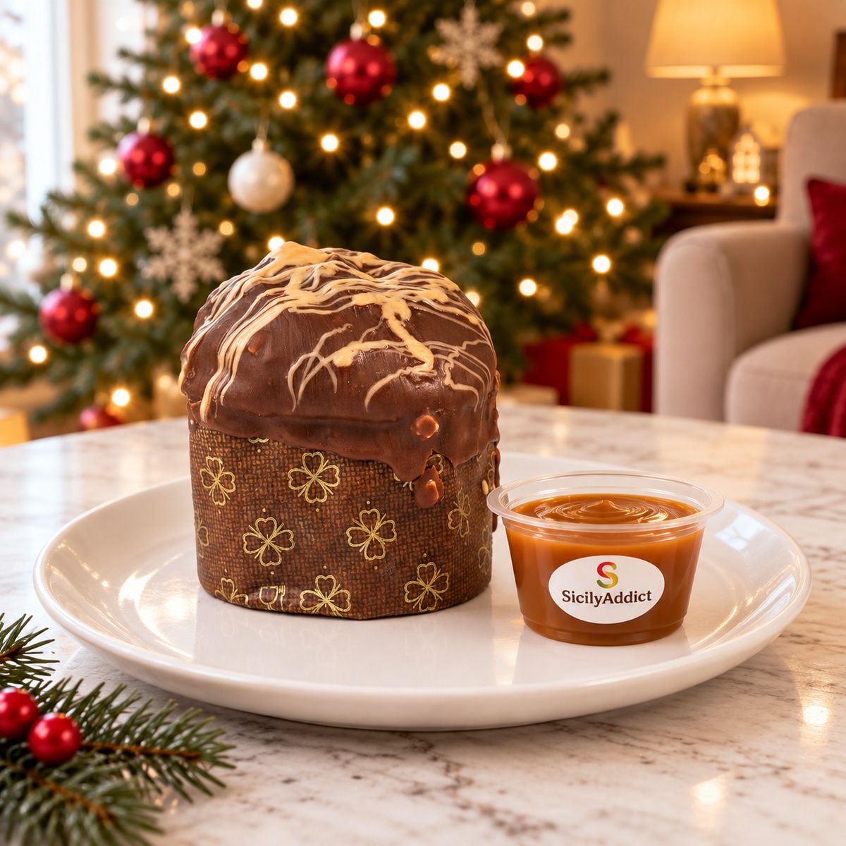 Panettoncino artigianale ciokocaramel — Sicilyaddict