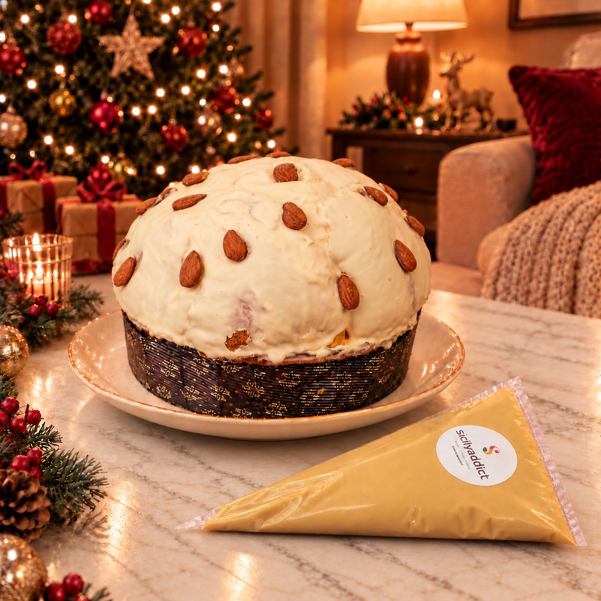 Panettone artigianale alla Mandorla