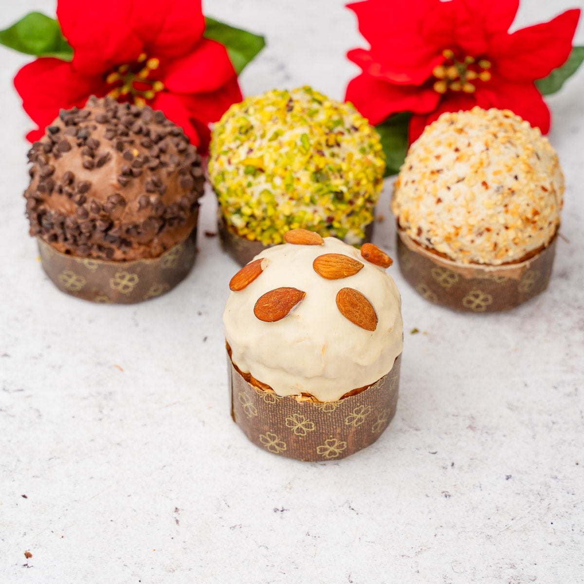 Panettoncino artigianale farcito alla mandorla 150g