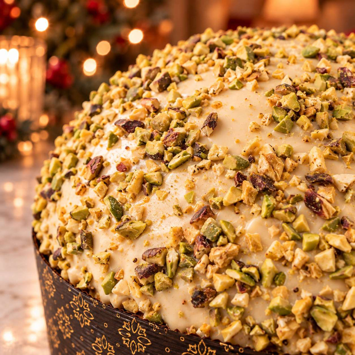 Panettone artigianale al cioccolato e pistacchio Ciokopistacchio