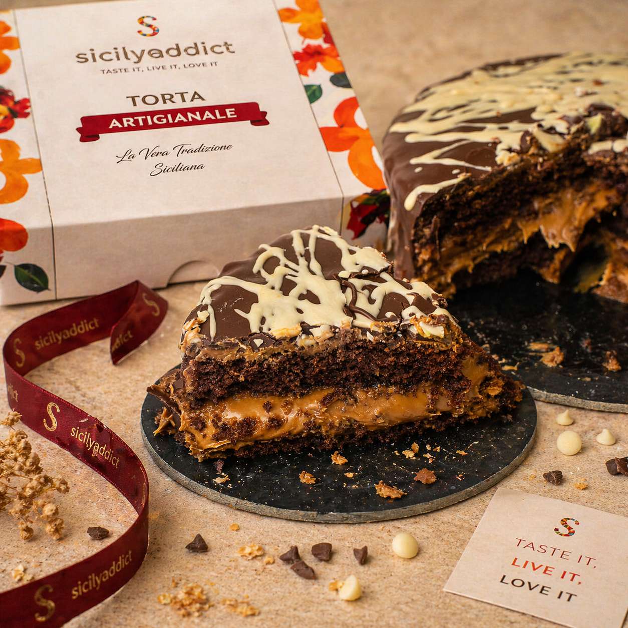 Torta al cioccolato e caramello salato Ciokocaramel 600g
