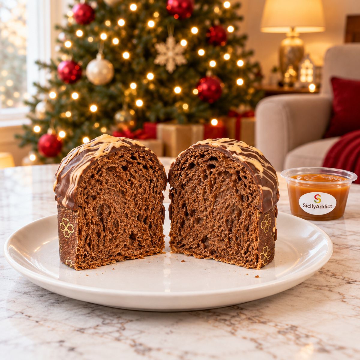 Panettoncino artigianale ciokocaramel — Sicilyaddict