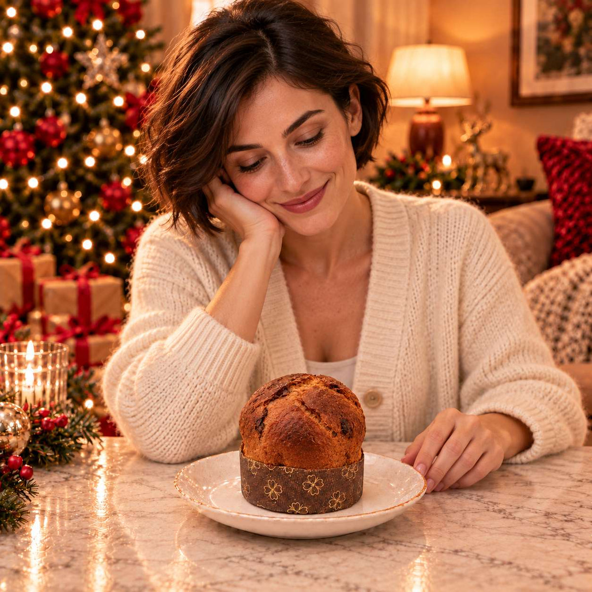 Panettoncino artigianale Amarene e cioccolato Fondente
