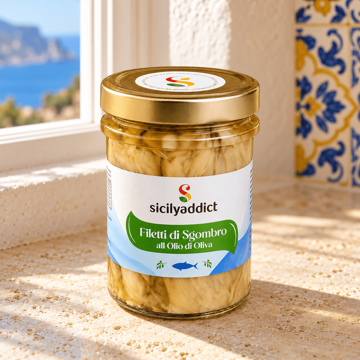 Filetti di sgombro in olio di oliva 200 g - SicilyAddict