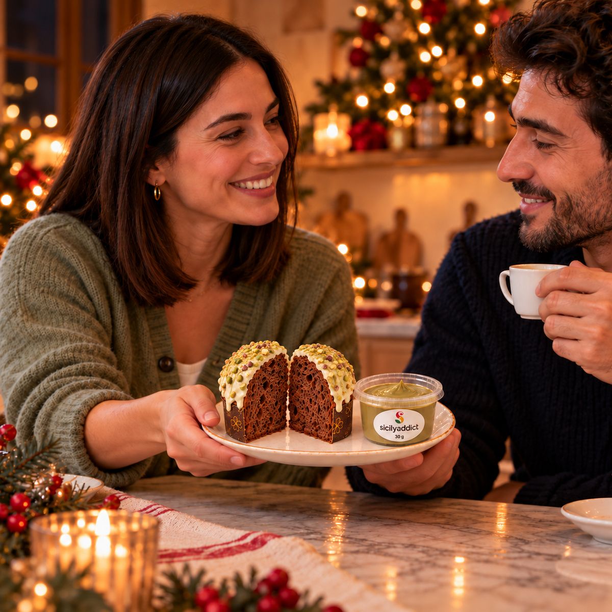Panettoncino artigianale al cioccolato e pistacchio ciokopistacchio · Foto 2