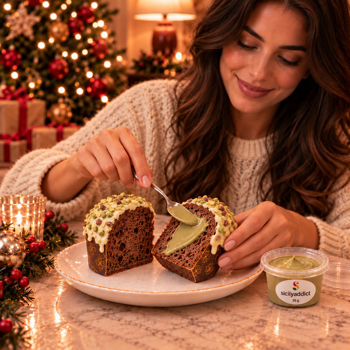 Panettoncino artigianale al cioccolato e pistacchio ciokopistacchio · Foto 4