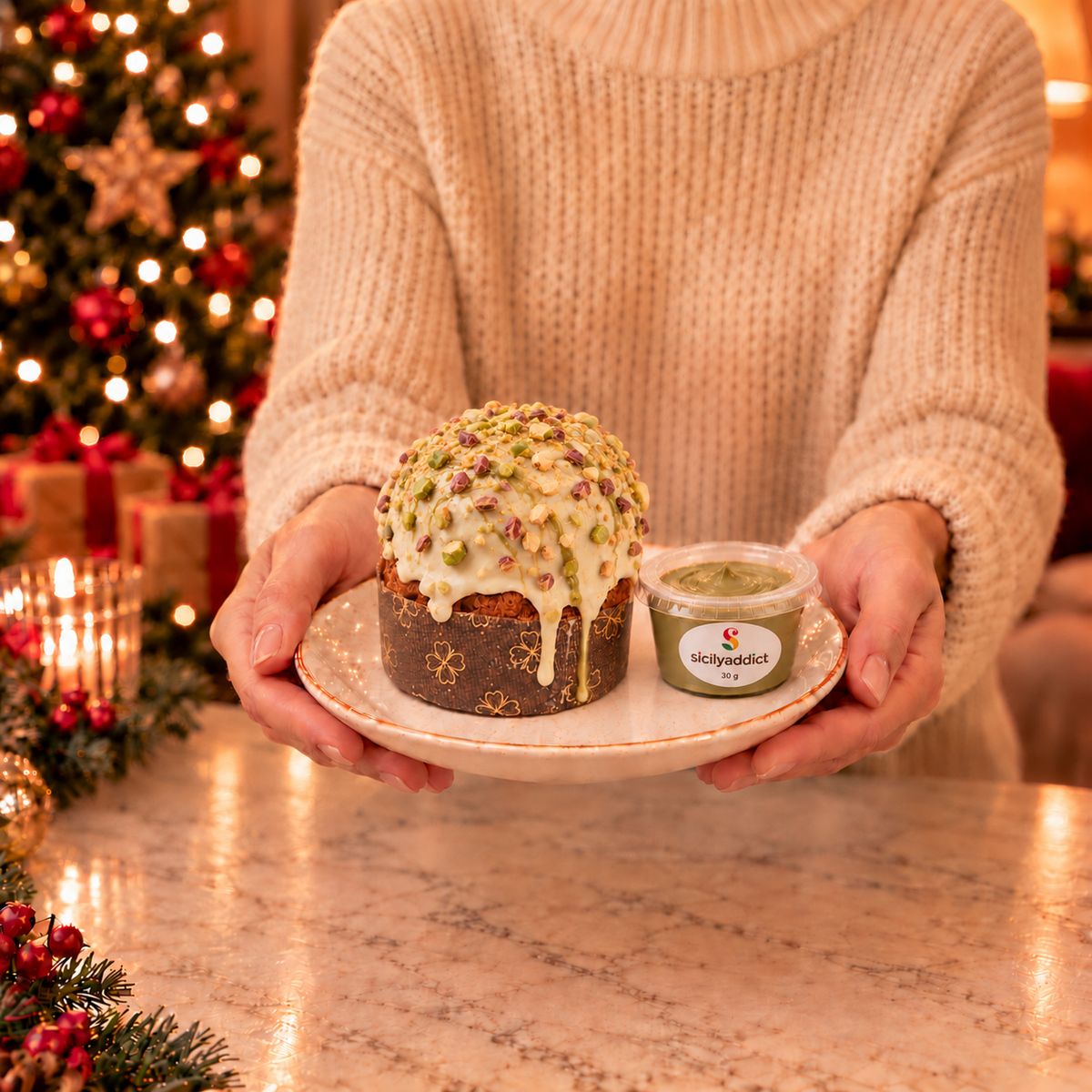 Panettoncino artigianale al cioccolato e pistacchio ciokopistacchio · Foto 7