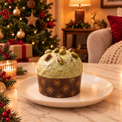 Panettoncino artigianale Pistacchio e Gocce di Cioccolato Bianco · Foto 1