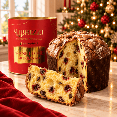 Panettone Amarene e Cioccolato Linea Librizzi Deluxe 1kg - SicilyAddict
